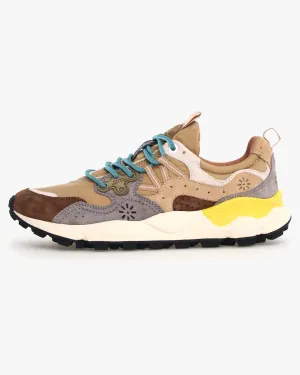 Flower Mountain Yamano 3 Suede & Nylon Ripstop - Brown / Grey
