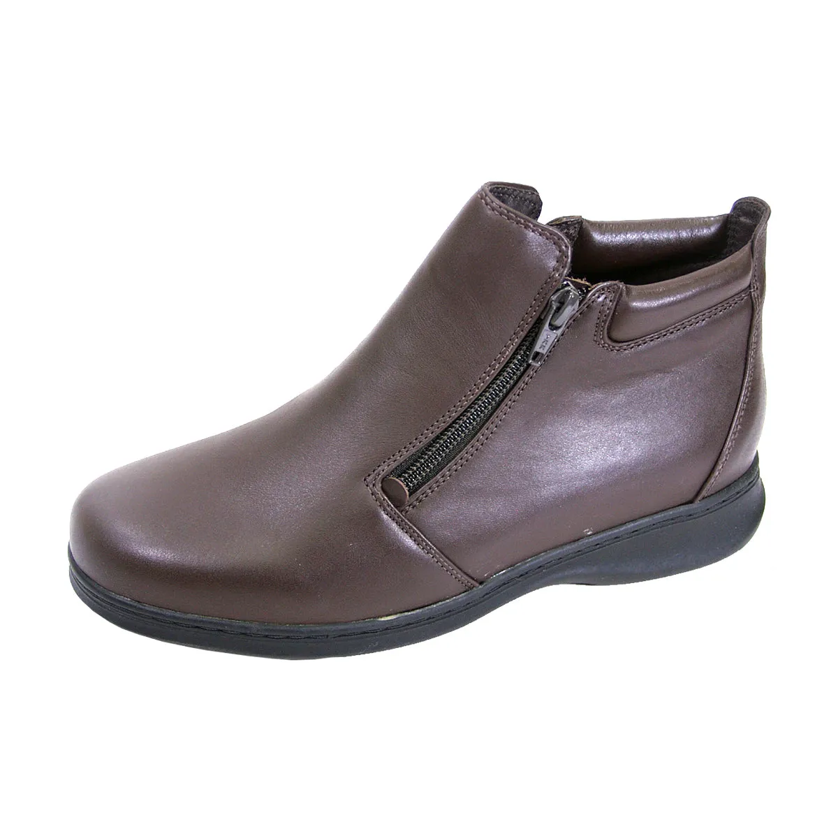 PEERAGE Juliet Women's Wide Width Leather Ankle Boots