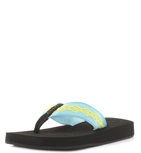 Reef Womens Sandy Flip Flops  - Aqua