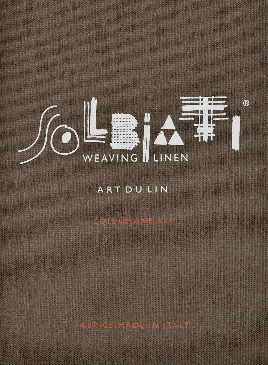 Solbiati Art Du Lin Dark Brown Linen Jacket