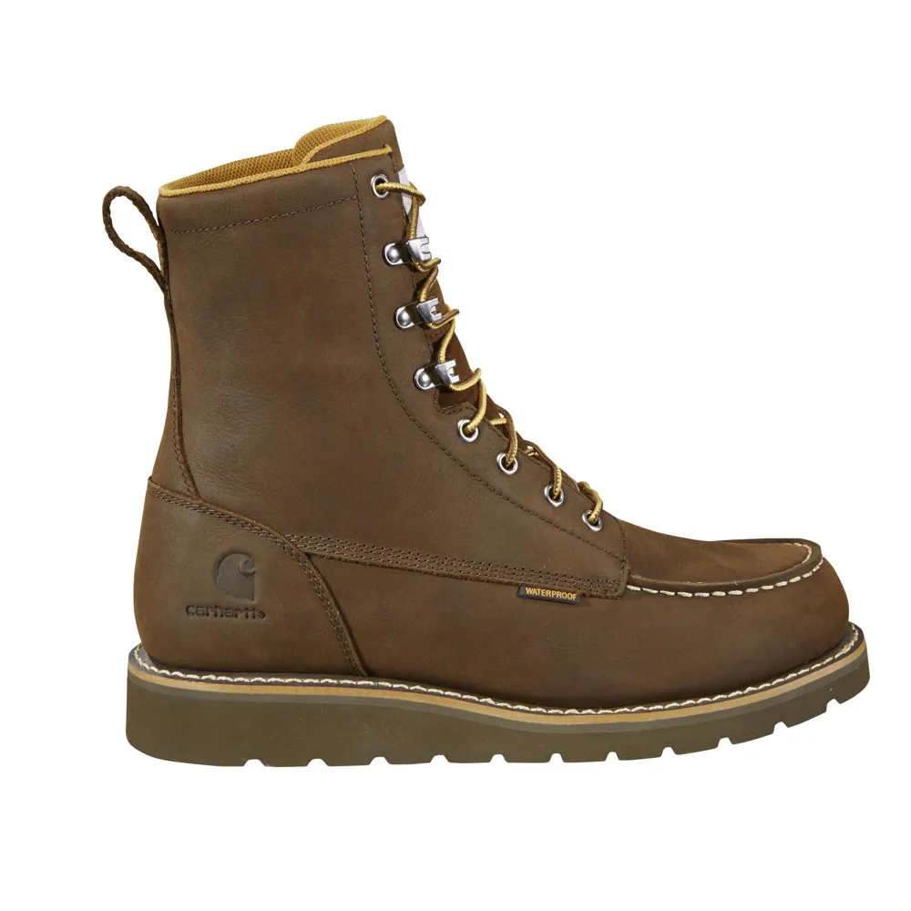 Waterproof 8-Inch Moc Toe Wedge Boot (FW8093)