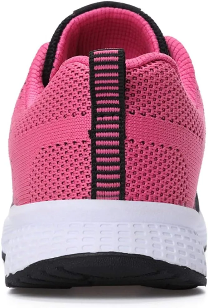 Womens Sneakers Air Cushion Running Shoes Lace Up Tennis Shoes Womens Mesh Dressy Casual Shoes Men's Fashion Sneakers Red Tennis Shoe Trainers Shoe