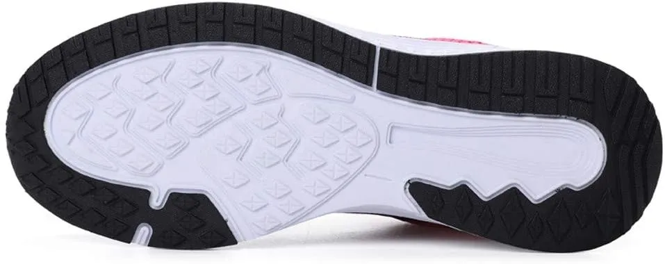 Womens Sneakers Air Cushion Running Shoes Lace Up Tennis Shoes Womens Mesh Dressy Casual Shoes Men's Fashion Sneakers Red Tennis Shoe Trainers Shoe